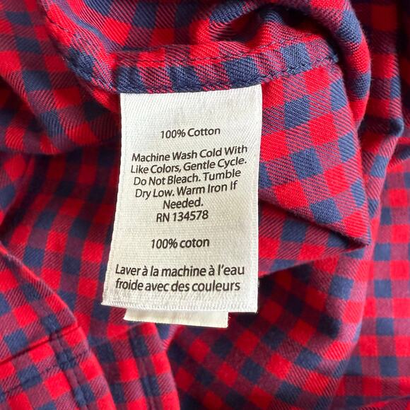 Vineyard Vines Tucker Gingham Classic Fit Button Down Shirt Plaid Red Mens Lrg - Picture 7 of 11